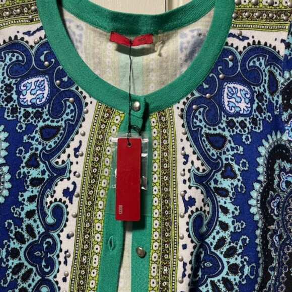 Red  Beautiful Cardigan Size S Multiples Colors NWT - Picture 3 of 4